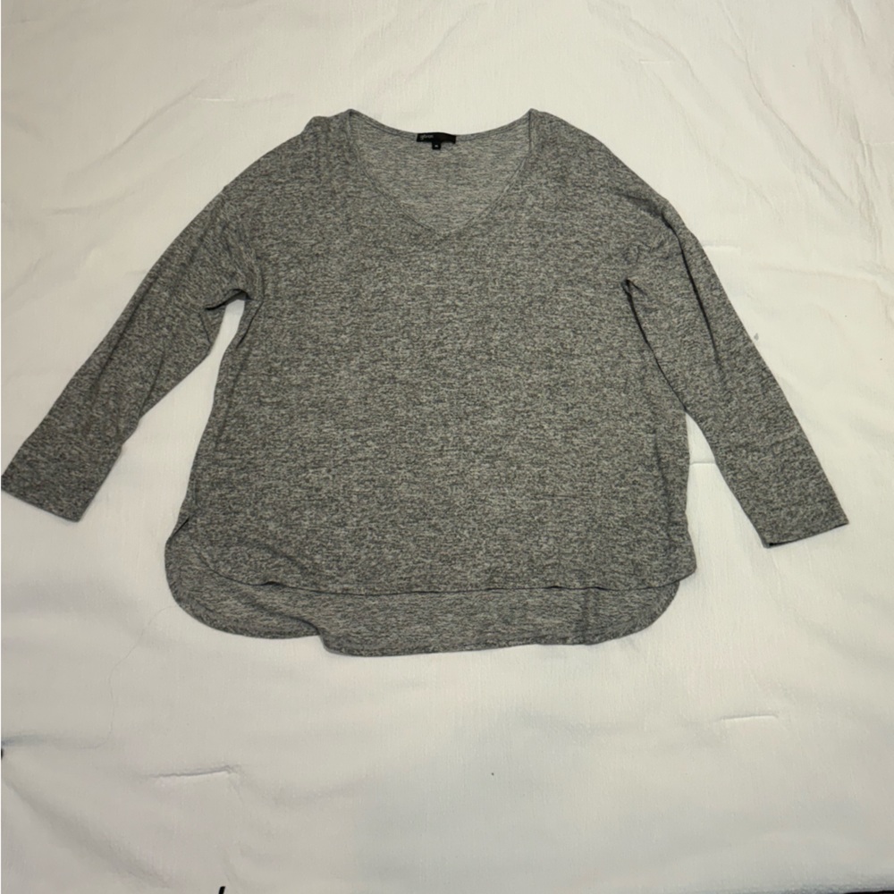 Gibson Women’s Gray V-Neck Long Sleeve Shirt size XL